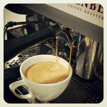 Freshly brewed coffee at McCartney's Freshly brewed coffee at McCartney's